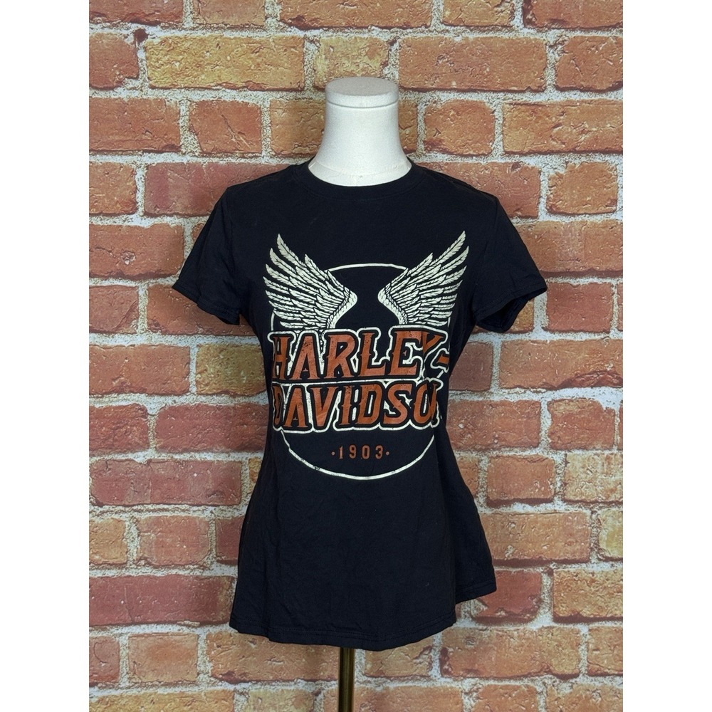 Harley-Davidson‎ Black 1903 Wings Graphic Short Sleeve Men's Medium T-Shirt